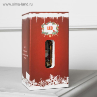 Светодиодная фигура &laquo;Дед Мороз в ротонде&raquo; 6.3 &times; 14 &times; 6.3 см, пластик, блёстки, батарейки AG13х3 (в комплекте), свечение тёплое белое