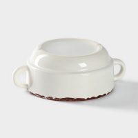 Бульонница фарфоровая Antica perla, 300 мл, d=11,5 см, цвет белый