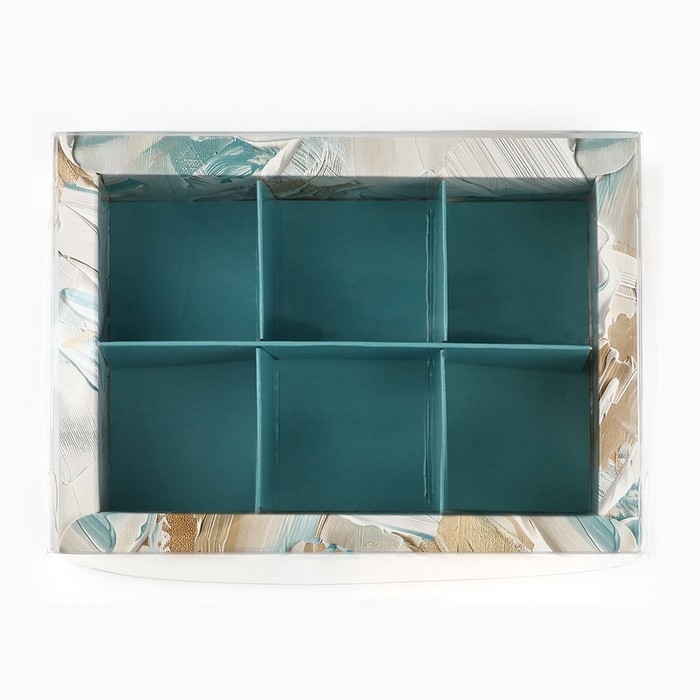 Коробка под 6 конфет с ячейками &laquo;Для тебя&raquo;, 10 х 14.5 х 3 см