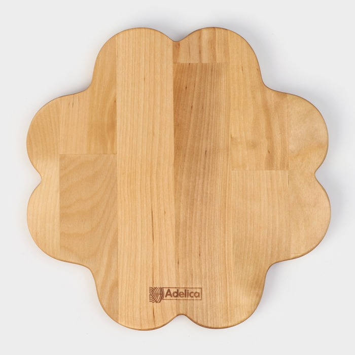 Менажница деревянная авторская Adelica &laquo;Сердце&raquo;, 22&times;22&times;1,8 см, пропитана минеральным маслом, берёза