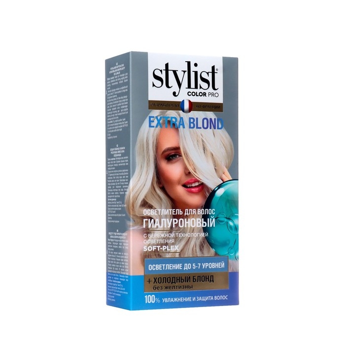 Осветлитель для волос EXTRA BLOND STYLIST COLOR PRO гиалуроновый 98мл Осветлитель для волос EXTRA BLOND STYLIST COLOR PRO гиалуроновый 98мл