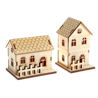 Световой декор настольный &laquo;Домики&raquo; 10 см, МИКС