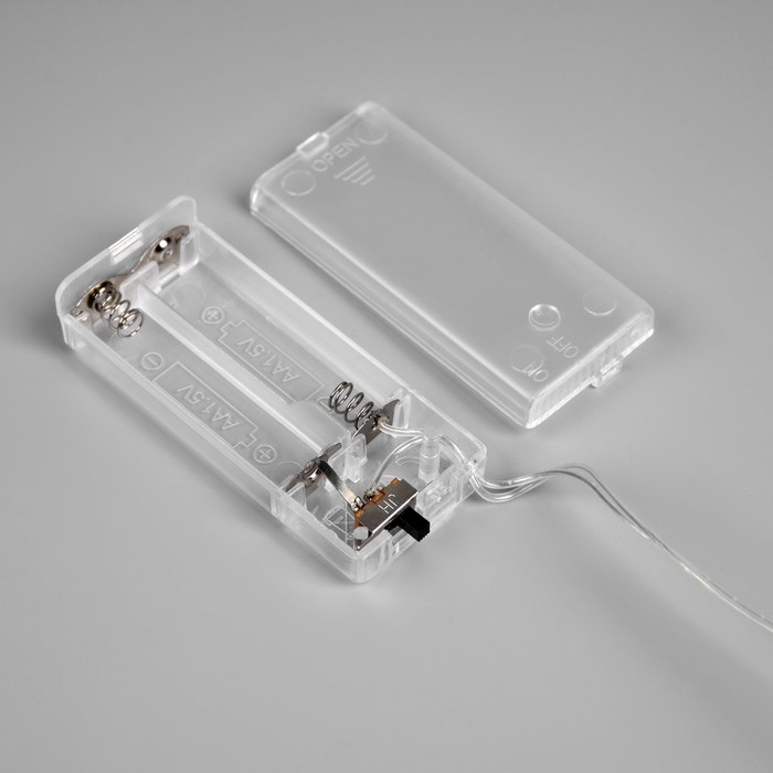 Елочная игрушка светодиодная Елочная игрушка светодиодная "Сияние", 27х11 см, 12 LED, ААх2, свечение тёплое белое