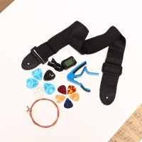 Набор гитариста Music Life ML-60A BK: гитара, чехол, струны, ремень, каподастр, тюнер Набор гитариста Music Life ML-60A BK: гитара, чехол, струны, ремень, каподастр, тюнер