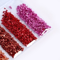 Крошка стеклянная для эпоксидной смолы, набор 6 цветов, вес 1 цвета &mdash; 5 г