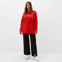 Свитшот женский MIST Cozy style, красный, размер 58 Свитшот женский MIST Cozy style, красный, размер 58