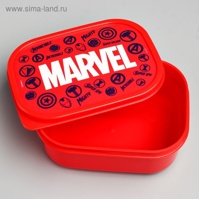 Ланч-бокс, прямоугольный, 500 мл Ланч-бокс, прямоугольный, 500 мл "Марвел", Мстители