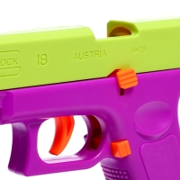 Пистолет детский &laquo;Глок&raquo;, стреляет мягкими пулями, вылетают гильзы, автоматическая перезарядка