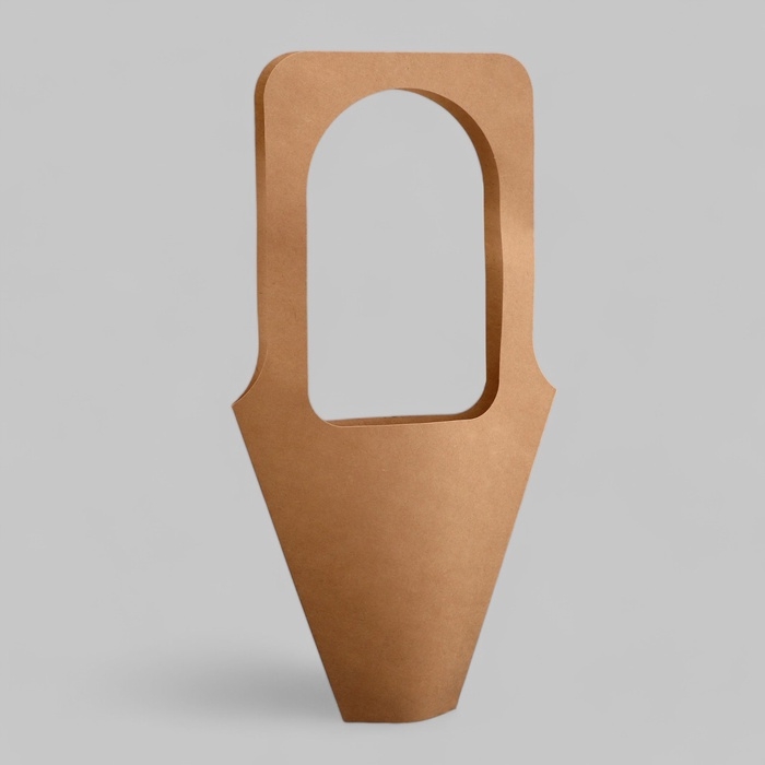 Переноска для цветов, крафт, 54х30 см