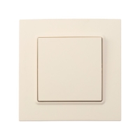 Выключатель проходной TOT Elegant, 10 А, 1 кл., скрытый, бежевый