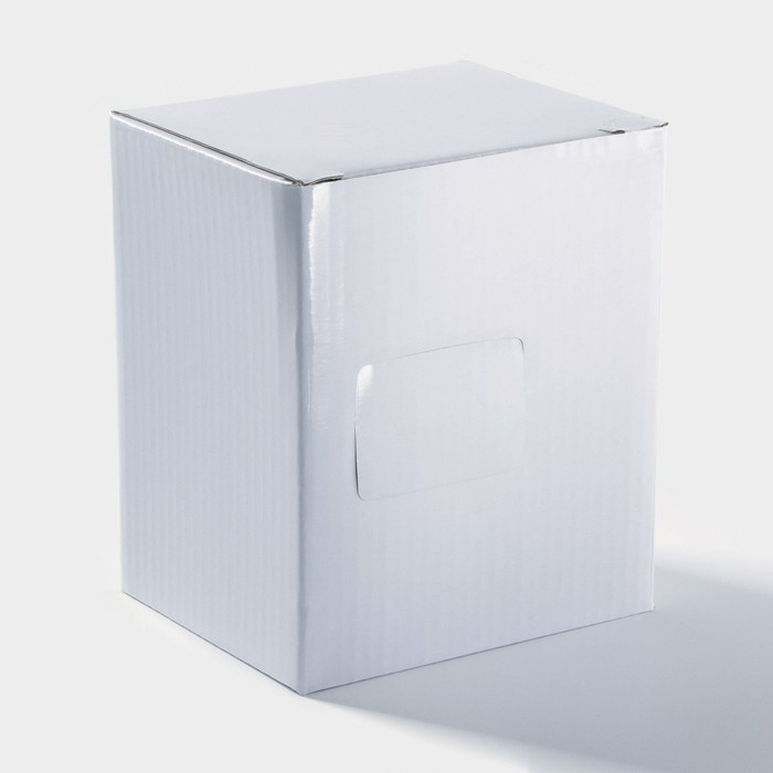 Кружка керамическая с деревянной крышкой и ложкой &laquo;Пэтти&raquo;, 350 мл, рисунок МИКС