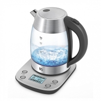 Чайник электрический BQ KT1703G, стекло, 1.7 л, 2200 Вт, чёрно-серебристый Чайник электрический BQ KT1703G, стекло, 1.7 л, 2200 Вт, чёрно-серебристый