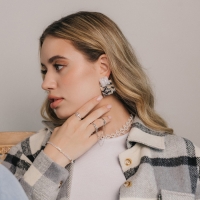 Серьги акрил &laquo;Квадрат&raquo; плоский, цветные