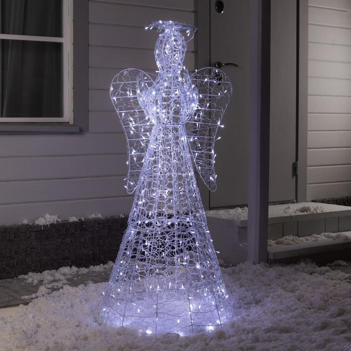 Светодиодная фигура «Ангел» 65 × 140 × 65 см, металл, 31 В, мерцание, свечение тёплое белое Светодиодная фигура «Ангел» 65 × 140 × 65 см, металл, 31 В, мерцание, свечение тёплое белое