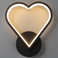 Бра 2524/1BK LED 12Вт 4000К черный 23х25 см