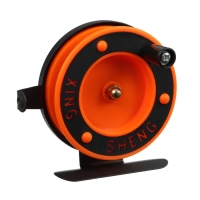 Катушка инерционная, металл пластик, диаметр 6.5 см, направляющая, черно-оранжевый, 701D Катушка инерционная, металл пластик, диаметр 6.5 см, направляющая, черно-оранжевый, 701D