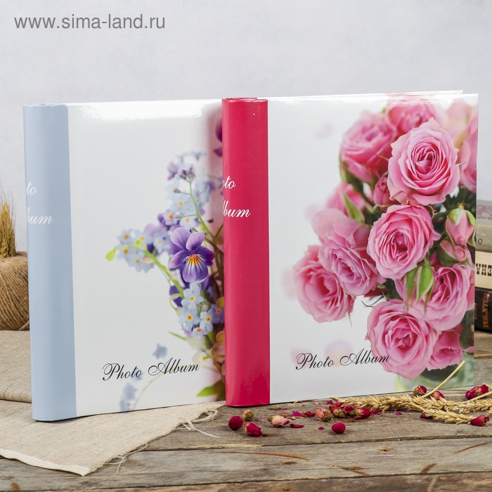 Фотоальбом магнитный 30 листов "Цветочная коллекция-3" 23x28см МИКС