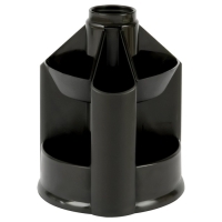 Набор канцелярских принадлежностей СТАММ "MiniDesk", 13 предметов, вращающийся, черный Набор канцелярских принадлежностей СТАММ "MiniDesk", 13 предметов, вращающийся, черный