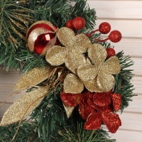 Венок новогодний d-40 см "Цветочный" Венок новогодний d-40 см "Цветочный"