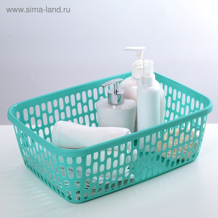 Корзина для хранения, 35&times;25&times;12 см, цвет МИКС
