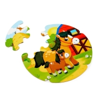 Пазлы-лото &laquo;Логика&raquo;, двухсторонние, 5 пазлов, 30  деталей