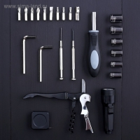 Набор инструментов в формовой бутылке &laquo;Настоящему мужчине&raquo;, подарочная упаковка, 23 предмета