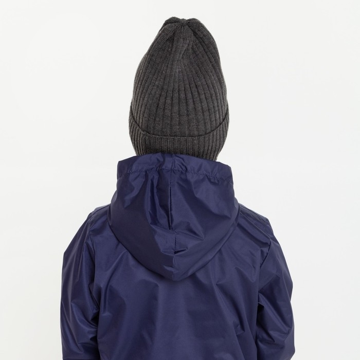 Шапка детская, цвет тёмно-серый, размер 52-56 Шапка детская, цвет тёмно-серый, размер 52-56