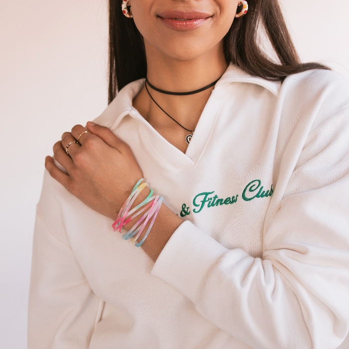 Силиконовый браслет &laquo;Светящийся&raquo; романтика, набор 10 шт, цвет МИКС, 6см