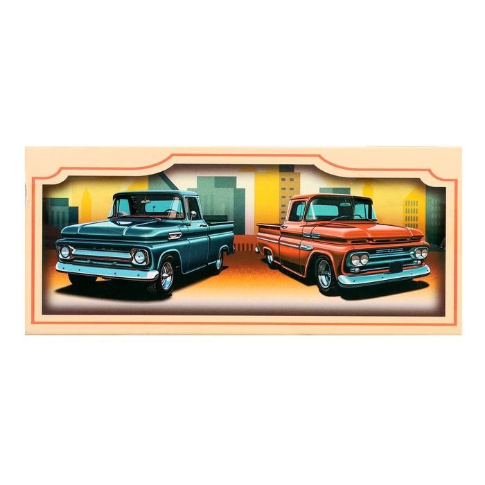 Машина металлическая &laquo;Пикап&raquo;, инерция, 1:32, открываются двери, световые и звуковые эффекты, цвет синий