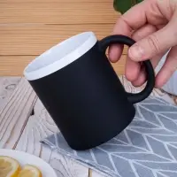 Кружка StopSpot с покрытием софт-тач, черная