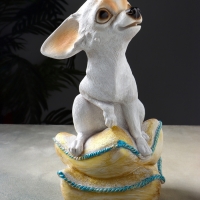 Копилка  "Чихуа на подушке" 33х20х20 см, белый