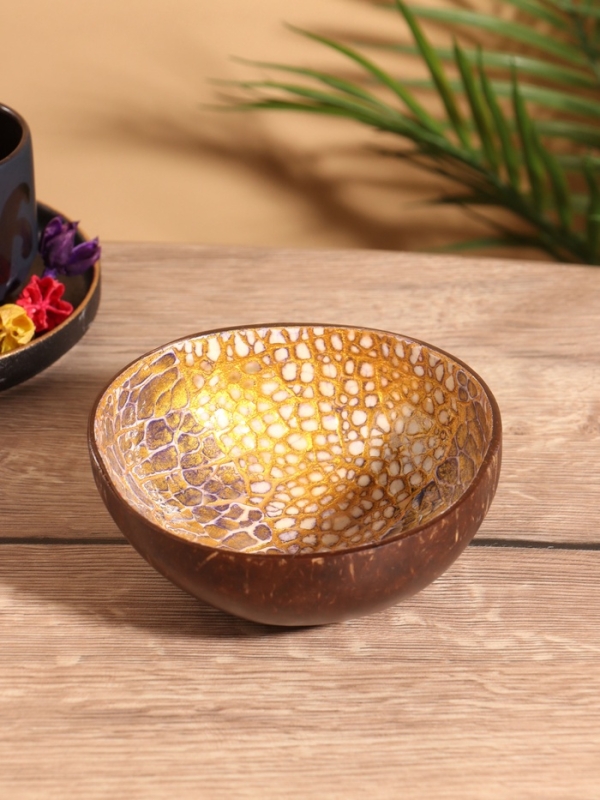 Чаша "Космос" 14х14х6 см, кокос