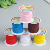 Шнур декоративный для творчества "Резинка" намотка 5 метров МИКС Шнур декоративный для творчества "Резинка" намотка 5 метров МИКС