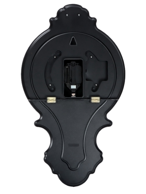 Часы настенные интерьерные с маятником, 2 батарейки, 56 х 30 х 28 см, d-20 см, коричневые