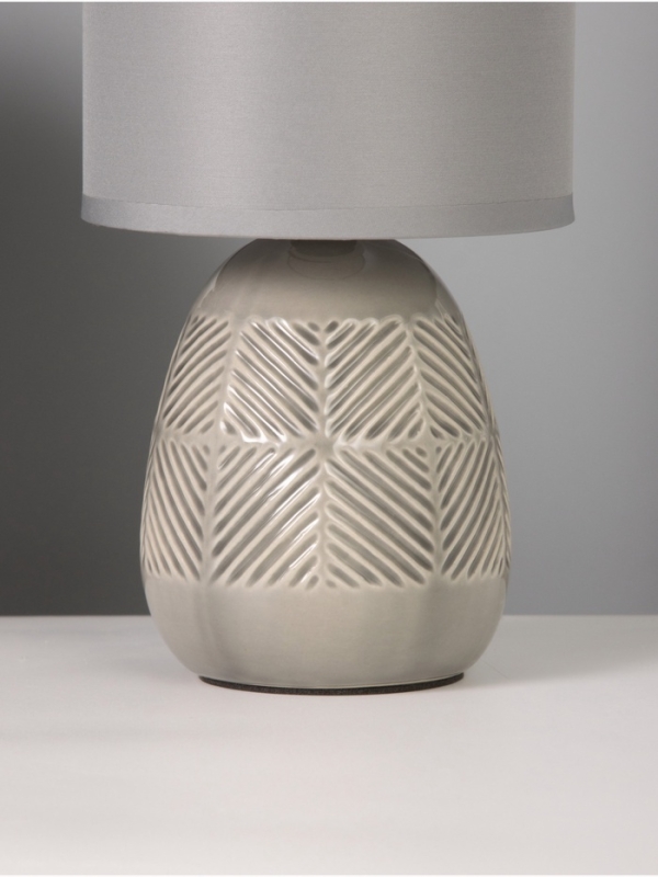 Лампа настольная "Ретушь" 40Вт Е14 серый 12х12х24см