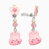 Комплект детский &laquo;Выбражулька&raquo; 3 предмета, клипсы, бусы, ободок, крлики, цветной