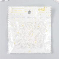 Бусины пластик "Кристалл многогранник прозрачный" набор 20 гр 1х1х1 см Бусины пластик "Кристалл многогранник прозрачный" набор 20 гр 1х1х1 см