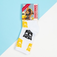 Носки для мальчика Transformers, 18-20 см, цвет белый