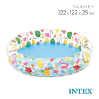 Бассейн надувной &laquo;Фрукты&raquo;, 122 х 25 см, от 2 лет, 59421NP INTEX