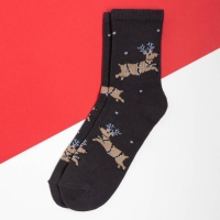 Носки новогодние женские KAFTAN "Олень" размер 36-40 (23-25 см) Носки новогодние женские KAFTAN "Олень" размер 36-40 (23-25 см)