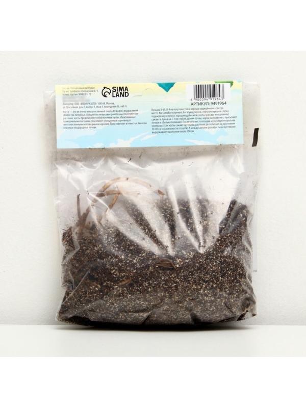 Хоста American Halo, р-р I, корневище в пакете с торфогрунтом, размер L,1 шт.