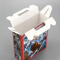 Подарочная новогодняя коробка &laquo;Зимняя сказка&raquo;, для сладких подарков, 16.8&times;7&times;25 см