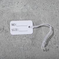 Ценник набор 100 шт., с надписью 1,5&times;2,5, цвет белый