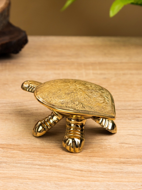 Сувенир шкатулка &laquo;Черепаха с цветочным узором&raquo;, латунь, 12&times;7&times;4.5 см