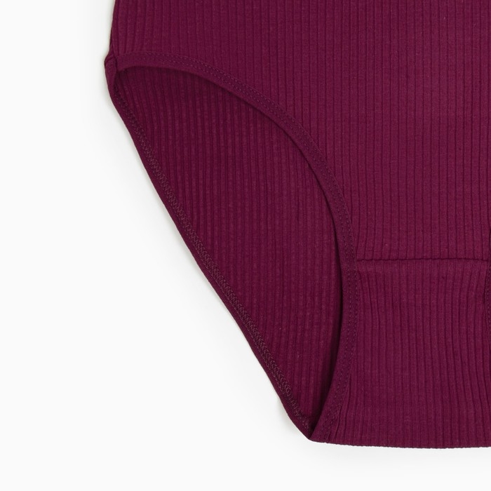 Трусы женские слипы, цвет бордовый, р-р 50-52