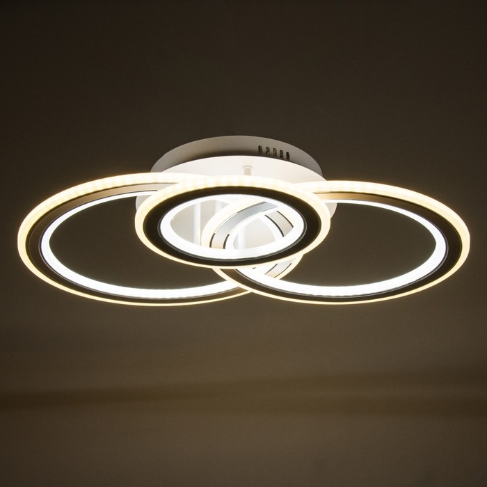 Люстра "Зоряна"с ПДУ LED 200Вт 3000-6000Вт белый 60х45х15,5см BayerLux