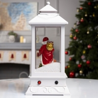 Светодиодная фигура &laquo;Фонарь с Дедом Морозом&raquo; 18 &times; 41 &times; 18 см, пластик, батарейки ААх3 (не в комплекте), USB, свечение белое