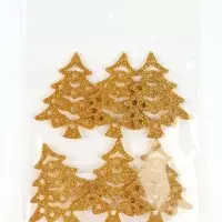 Декор "Золотые елочки", набор 6 шт.