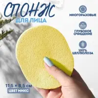 Спонж для умывания &laquo;Умывашка&raquo;, 11.5&times;8.5 см, МИКС