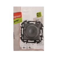 Светорегулятор поворотный Legrand INSPIRIA, без нейтрали, 300 Вт, Алюминий